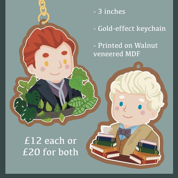Angel & Demon wooden charms - PRE-ORDER