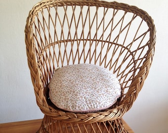 Chair for children - Wicker rattan - vintage