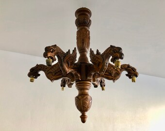 Fait main forgé médiévale gothique vieux antique bougeoir chandelier rustique
