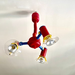 3-Punkt-Pendelleuchte von 1970, Deckenleuchte hebt und senkt, verstellbare Spotbeleuchtung, Memphis-Loft-Dekoration, Küchen-Wohnzimmerlampe, Industriedekor