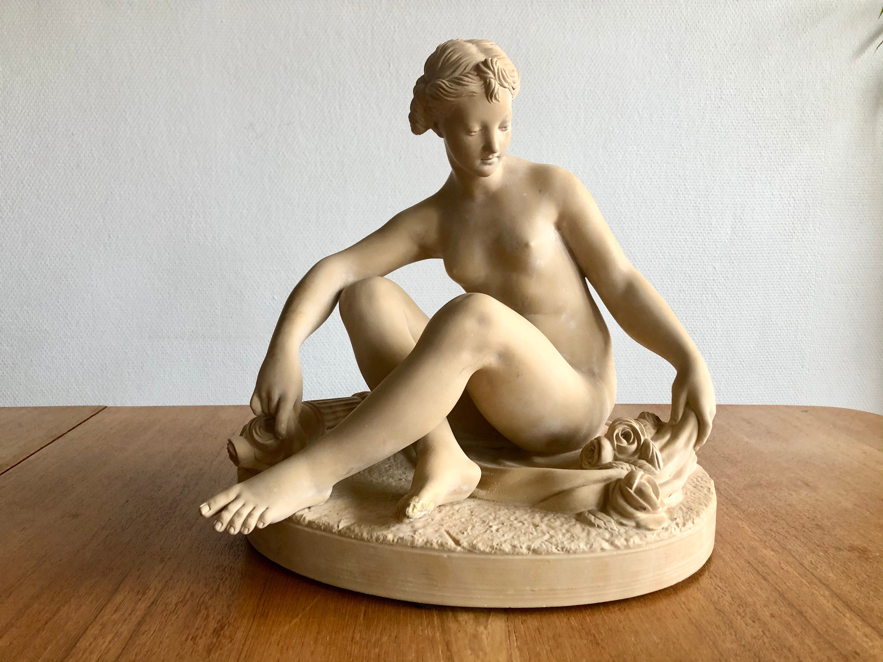 statue Femme Terre Cuite, Sculpture Nue, Décoration Romantique, Beauté Classique, Cadeau Chic, Déco 
