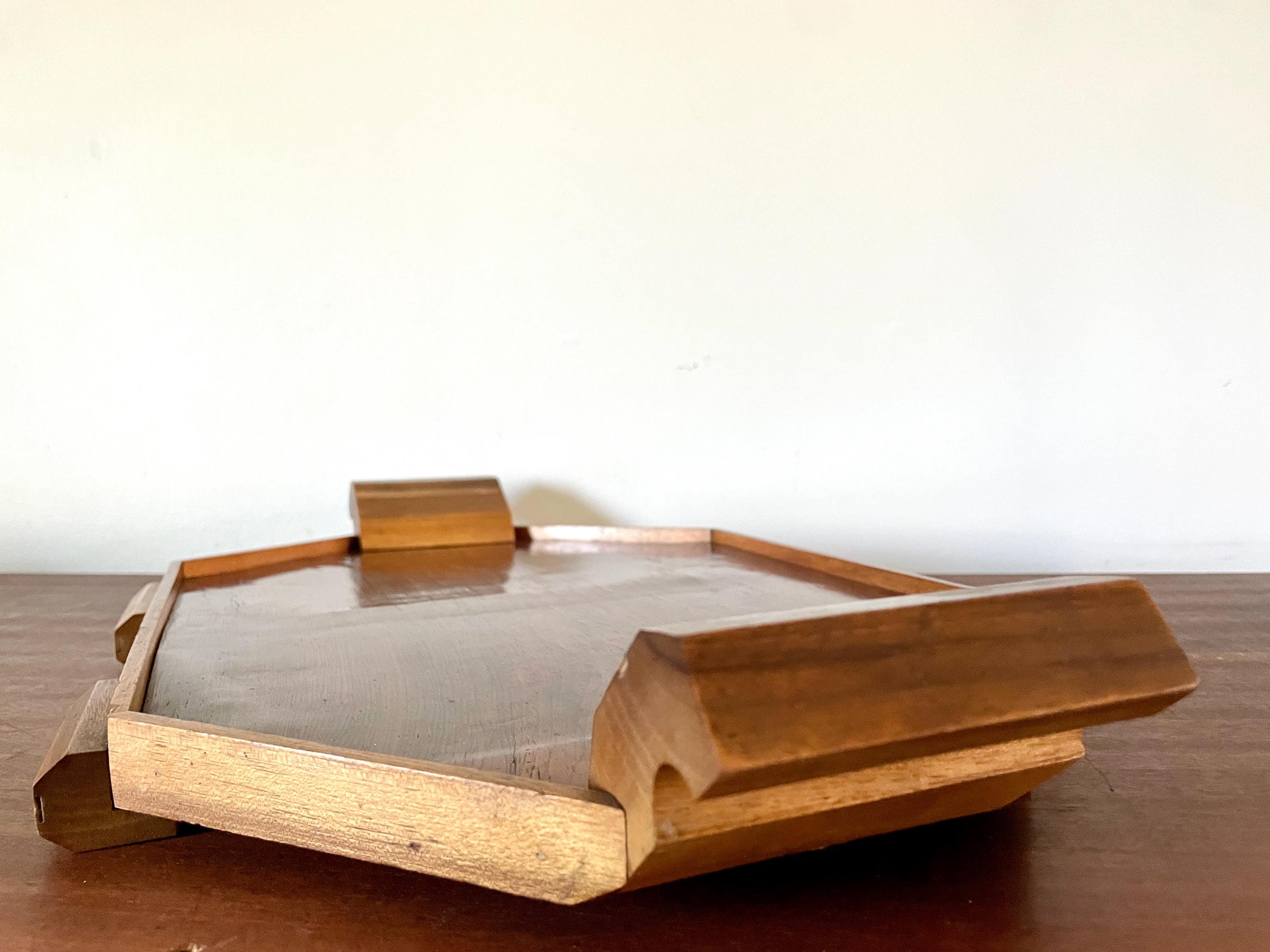 ANCIEN PLATEAU TABLE Service Art Déco Miroir EUR 30,00 - FR