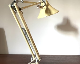 Beige architect lamp, 1970 articulated lamp, Scandinavian desk lamp, industrial industrial decoration, workshop loft, ethical gift