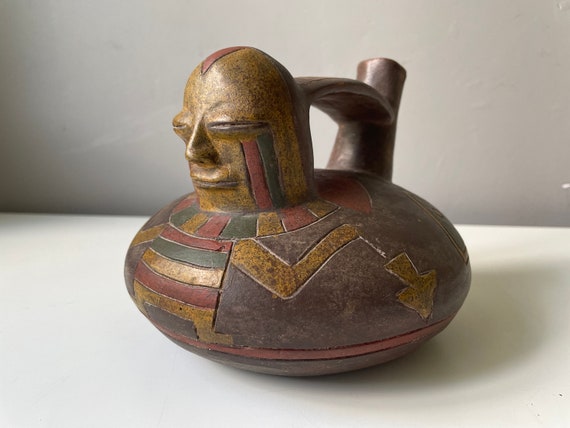 工芸品 Peru pottery church Vintage Terra Cotta Sculpture Peruvian Pottery Mission