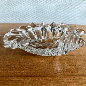 1960 shell pocket, Murano glass ashtray, Lambis Crotata conch, ethical vintage gift, table centerpiece, entrance decoration