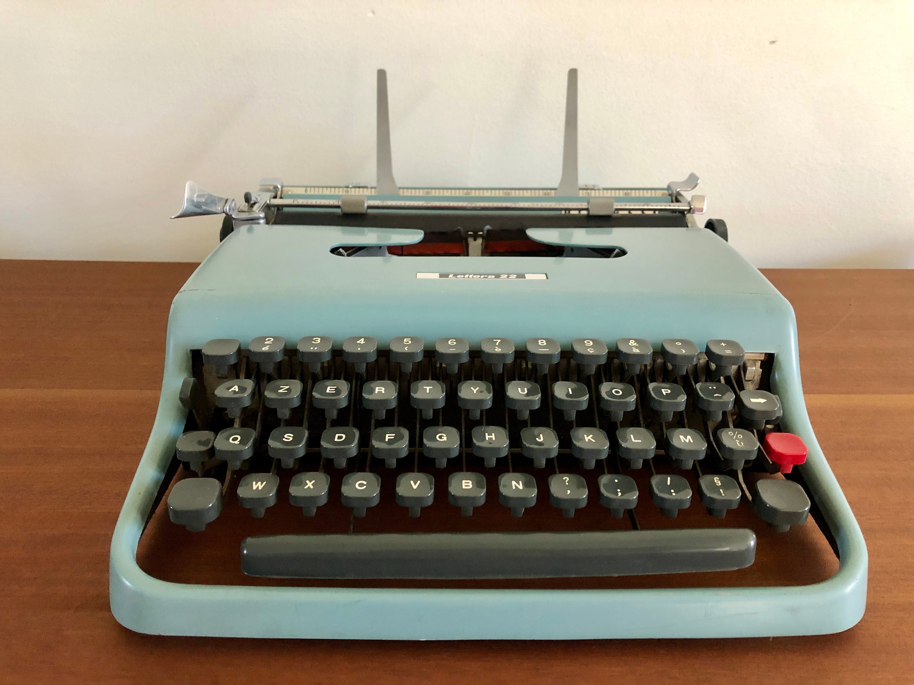 Machine à Écrire Olivetti Lettera 22, Cadeau Écrivain Vintage, Décoration Bureau Rétro, Survivalisme