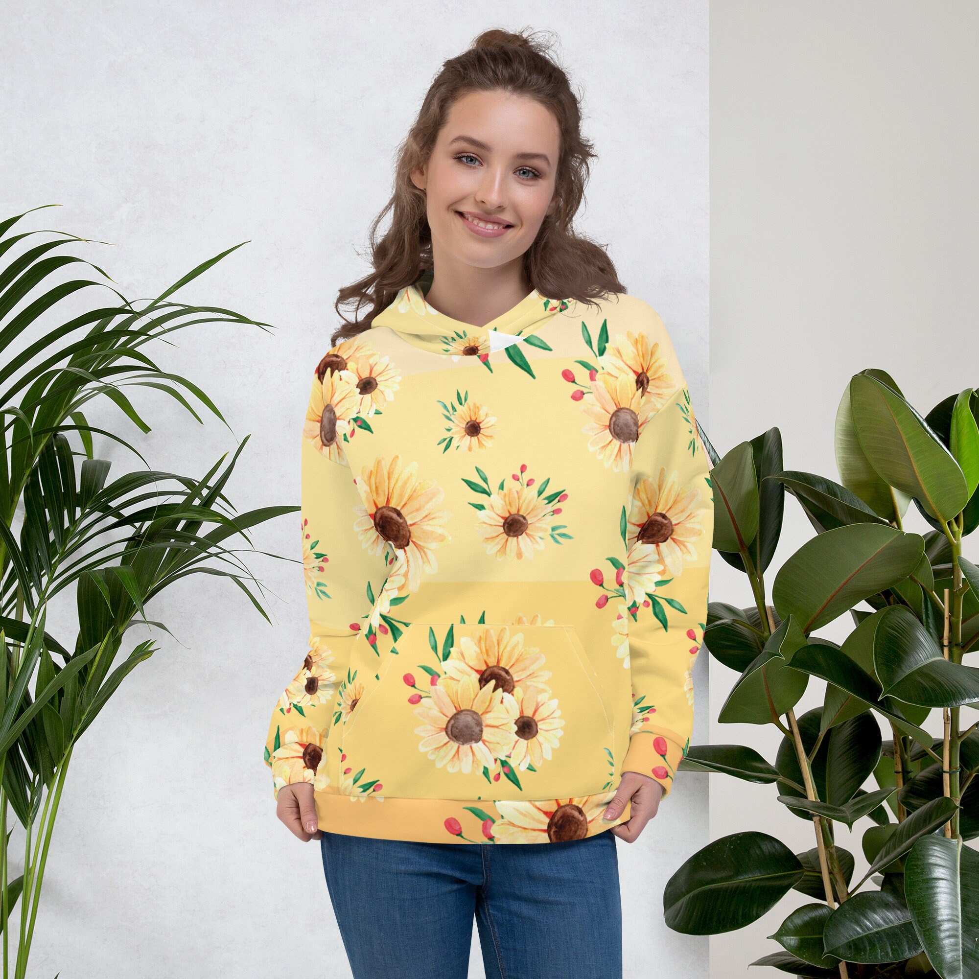 Sunflower Hoodie - Etsy