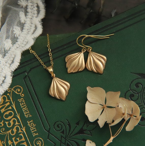 Art Deco Jewelry Set Earring Necklace Set 1920s Jewelry Deco Wedding Set Vintage Jewelry Set bridesmaid Jewelry Set necklace Earring Set Etsy