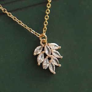 Victorian Necklace, Art Nouveau Necklaces Gold Edwardian Necklace For Women Regency Necklace Diamond Zirconia Pendants Gifts For Mothers Day