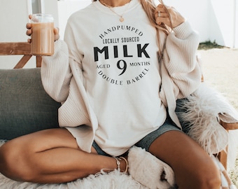 Comfort Color Funny Breastfeeding Shirt for New Mom Gift for Mothers Day Funny Nursing Shirt for Mom to Be Sweatshirt for Expecting Mom