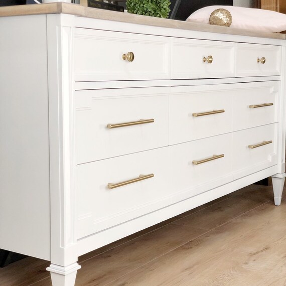 Mid Century Modern Dresser With Mirror Mcm Bedroom Furniture Sophisticated Home Decor Long Dresser Chest Of Drawers Storage