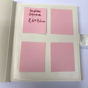 Personalized baby photo album for birth, high-quality memory album in 20 x 24 cm format, reed green, 30 sheets/60 pages image 10