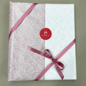 Personalized baby photo album for birth, high-quality memory album in 20 x 24 cm format, reed green, 30 sheets/60 pages image 3