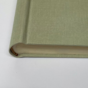 Personalized baby photo album for birth, high-quality memory album in 20 x 24 cm format, reed green, 30 sheets/60 pages image 5