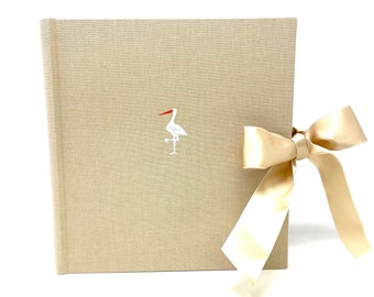 Photo album, vanilla beige, 30 x 30 cm, stork