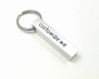 engraved keychain etsy