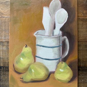 Kitchen Things, Original Oil Painting, Still Life, 9”x12”