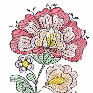 Jacobean - 3 - Fits into a 4x4&quot; & 5x7&quot; Hoop - Instant Downloadable Machine Embroidery