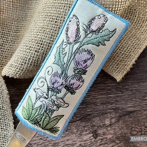 WILDFLOWERS - Pot Handle SLEEVE Embroidery - Floral, Wildflower, Pot Handle Sleeves - Fits a 5x7&quot; Hoop - Machine Embroidery Designs