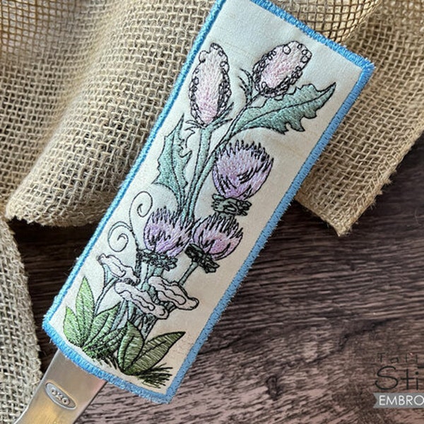 WILDFLOWERS - Pot Handle SLEEVE Embroidery - Floral, Wildflower, Pot Handle Sleeves - Fits a 5x7" Hoop - Machine Embroidery Designs