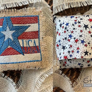 USA MINI PILLOW - Sewing, Crafting, Embroidery, Gifting - Downloadable Machine Embroidery