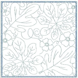 OAK LEAVES QUILT Block - Sewing, Crafting, Embroidery, Gifting - Downloadable Machine Embroidery