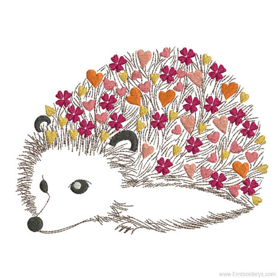 Baby Hedgehog Machine Embroidery Designs. 4x4 Hoop 5x7 Etsy UK