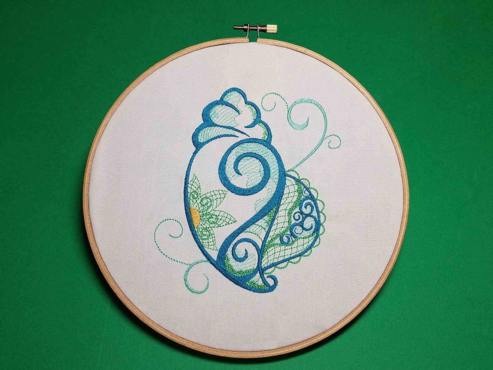 CONCH Shell OCEAN EMBROIDERY -machine Embroidery Design. 4x4, 5x7, 8x14 ...