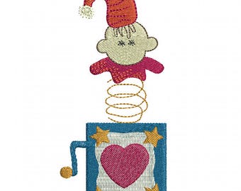 Jack in the Box - Machine Embroidery Design