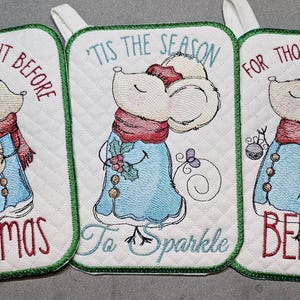MICE OVEN MITTS Bundle - Machine Embroidery - Embroidery Designs