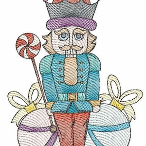 NUTCRACKER CHRISTMAS EMBROIDERY - Instant Downloadable Machine Embroidery - Light Fill Stitch