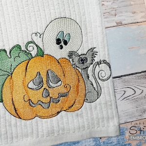 HALLOWEEN FRIENDS - Fits a 4x4, 5x7 & 8x8" Hoop - Machine Embroidery Designs