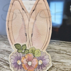 Porta-toalhas de papel BUNNY ORELHAS e base - Costura, artesanato, bordado, presentes - Bordado à máquina para download