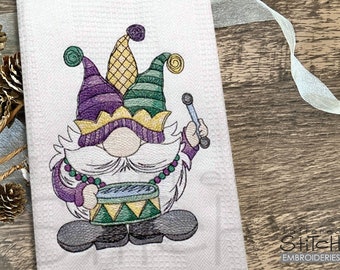 MARDI GRAS GNOME - Nähen, Basteln, Sticken, Schenken - Maschinenstickerei zum Herunterladen