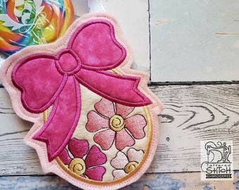 EASTER Egg GIFT BAG Embroidery - Easter, Holiday, Gifts, Egg Bag, Gift Card Holder - Fits a 5x7" Hoop - Machine Embroidery Designs