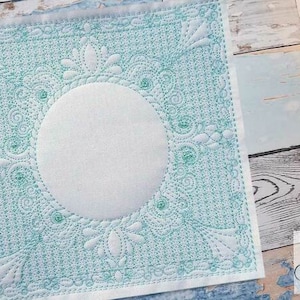 QUILT BLOCK EMBROIDERY #9 -Fits a 5x5, 6x6&quot;, 7x7&quot;, 8x8&quot; & 10x10&quot; Hoop - Machine Embroidery Designs