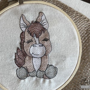 HORSE EMBROIDERY - Cute, Farm Animals, Horses -  Instant Downloadable Machine Embroidery
