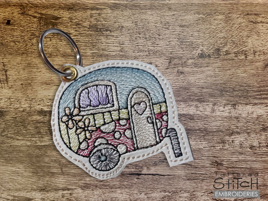 CAMPER Charm/keychain Campers, Trailer, RV, Keychains, Zipper Pulls