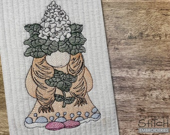 BASIL GNOME Embroidery - Herbs, Basil Gnome, Basil, Gardening, Gnomes, Spring, Gnomes - Machine Embroidery Designs