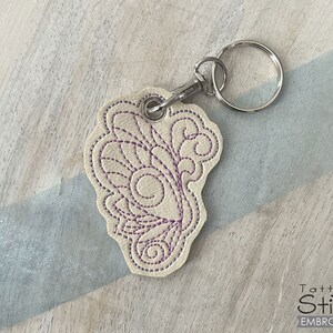 BUTTERFLY Charm/Keychain - Butterflies, Keychains, Zipper Pulls -Fits a 4x4&quot; Hoop - Machine Embroidery Designs