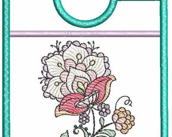 Jacobean Saturday - Closet Organizer - Fits a 5x7"Hoop - Machine Embroidery Designs