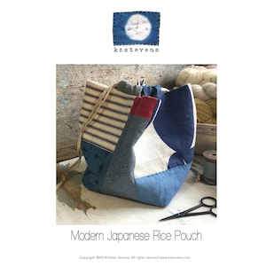 PDF Sewing Pattern - Modern Japanese Rice Bag (Komebukuro)