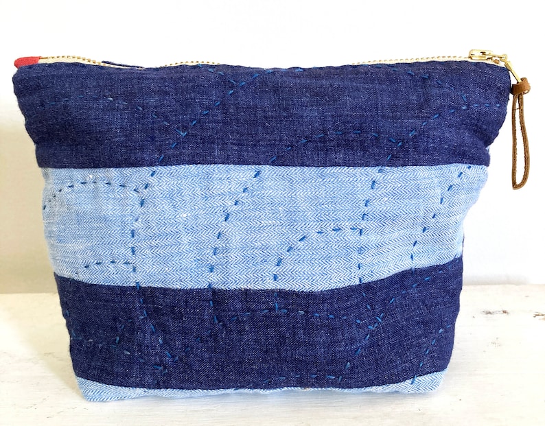 PDF Sewing Pattern Quilted Hand Stitched Zipper Pouch Etsy