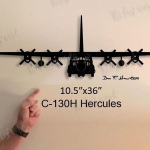 C-130H Hercules 4-blade Prop Aircraft (XL) wall art -