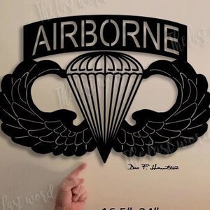 US Military Airborne Wings (XL)... You earned it!!