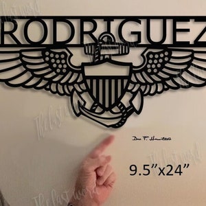 NA Wings (Naval Aviator) Personalized Silhouette - you earned it...display it!