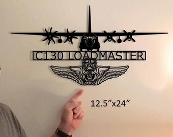 C130 Loadmaster with Aircrew Wings wall art you earned it -  Portugal