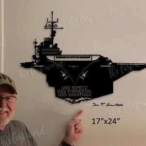 Aircraft Carrier - USS Nimitz, USS Forrestal, USS Saratoga Wall Art