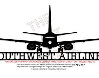 737NG Southwest Airlines Aircraft Wall Art