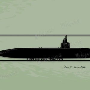 USS Helena SSN 725 Los Angeles Class Submarine